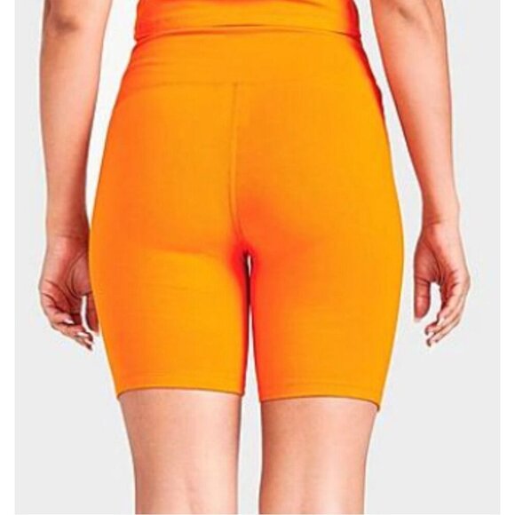 Champion Womens High-Waist Athletic Shorts Orange Size XS Cotton/Spandex - Picture 2 of 8